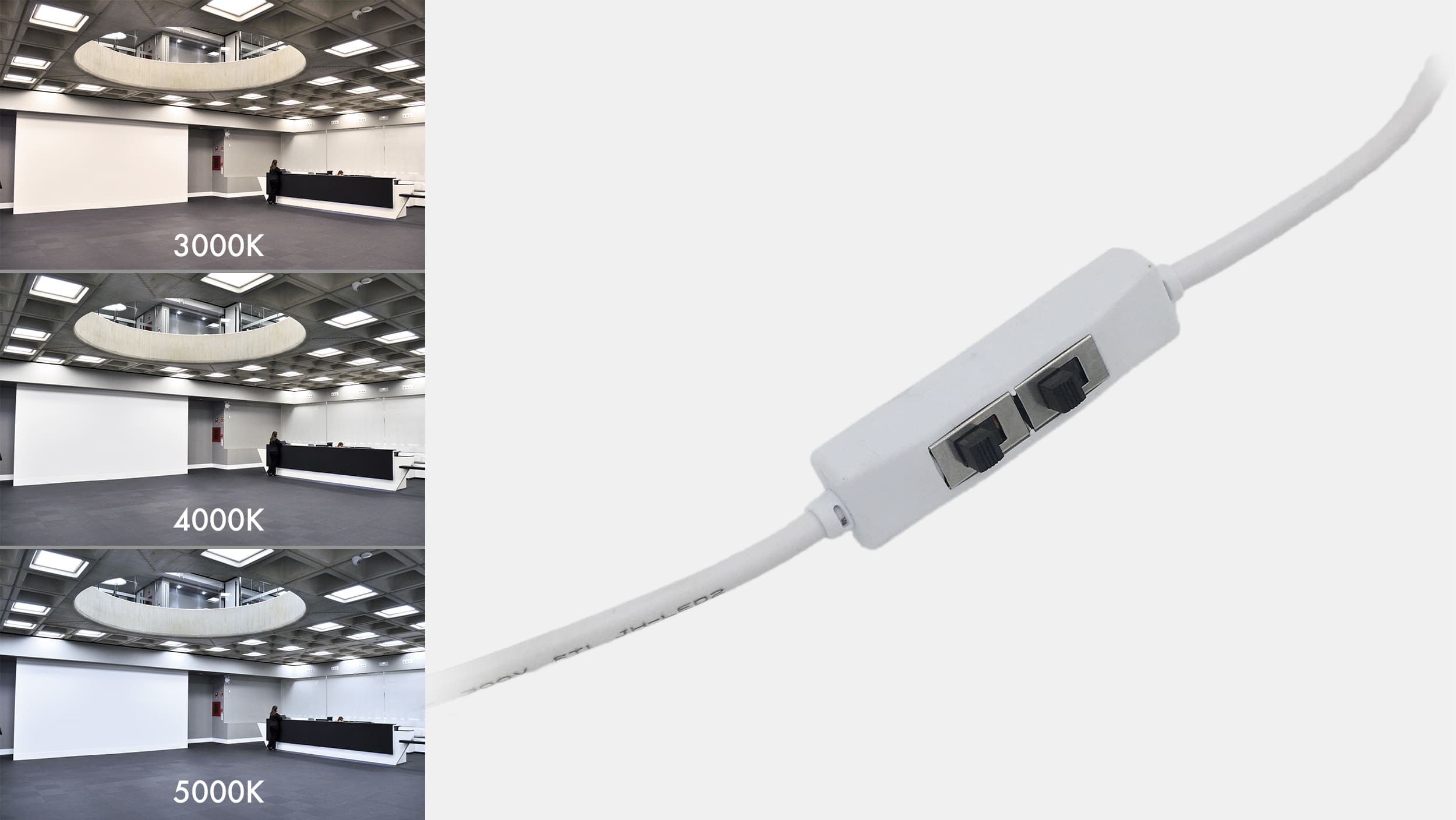 Interruptor cambio de color 5000K-3000K