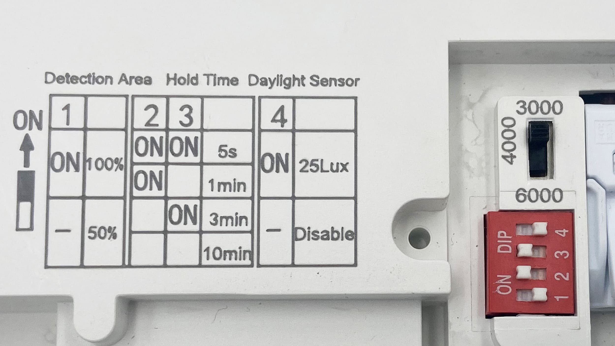 Luminaire - Inside view